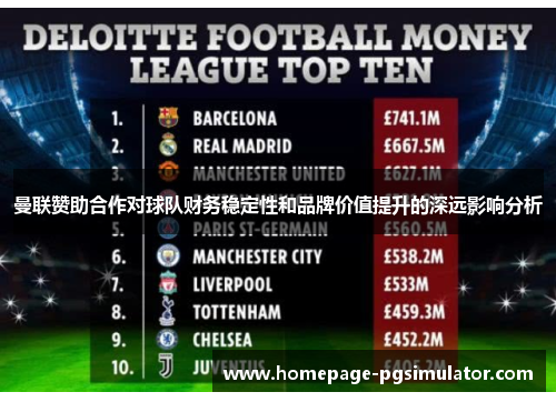 曼联赞助合作对球队财务稳定性和品牌价值提升的深远影响分析