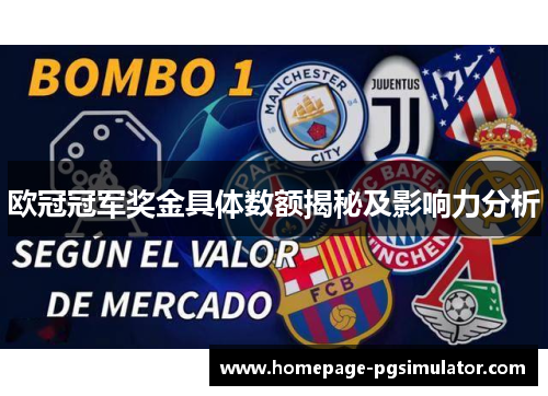 欧冠冠军奖金具体数额揭秘及影响力分析