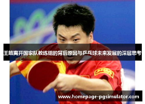 王皓离开国家队教练组的背后原因与乒乓球未来发展的深层思考 王皓离开国家队教练组的背后原因与乒乓球未来发展的深层思考